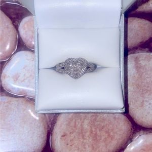 Heart Sterling Silver 925 CZ Ring